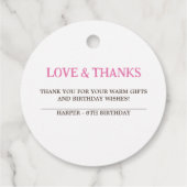 Donut Miss Out Geschenkanhänger (Rückseite)