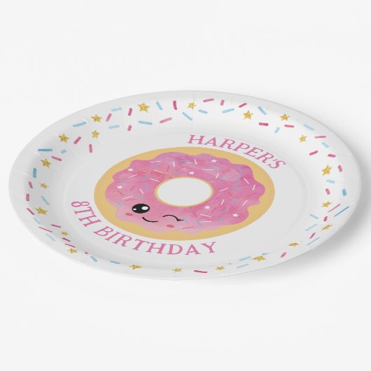 Donut Miss Out Pappteller (Schrägansicht)