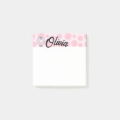 Donut mit Namen personalisiert Post-it Klebezettel (Vorderseite)