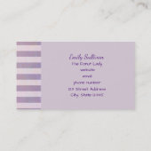 Donut mit rosa Zuckerguss und Sprinklen Visitenkarte (Rückseite)