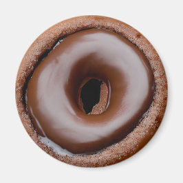 Donut mit Schokolade-Zuckerguss Magnet