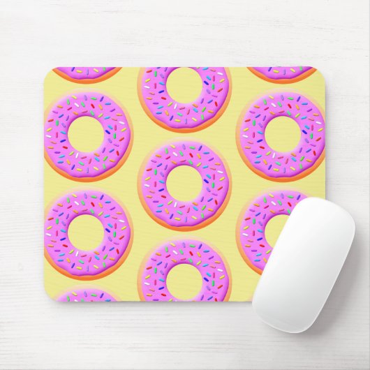 Donut mit Sprinklen Zeichnend Muster Mousepad (Mit Mouse)