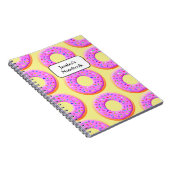 Donut mit Sprinklen Zeichnend Muster Notizblock (Rechte Seite)