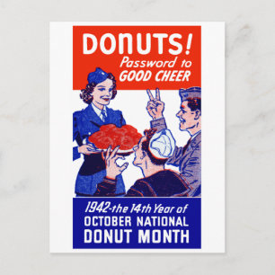 Donut-Monat 1942 Postkarte