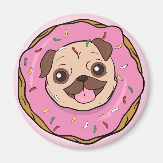 Donut Mops Magnet (Vorne)