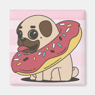 Donut Mops Magnet