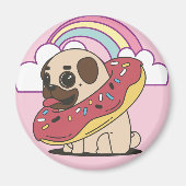 Donut Mops Magnet (Vorne)