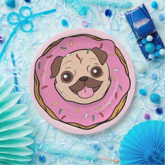 Donut Mops Pappteller (Party)