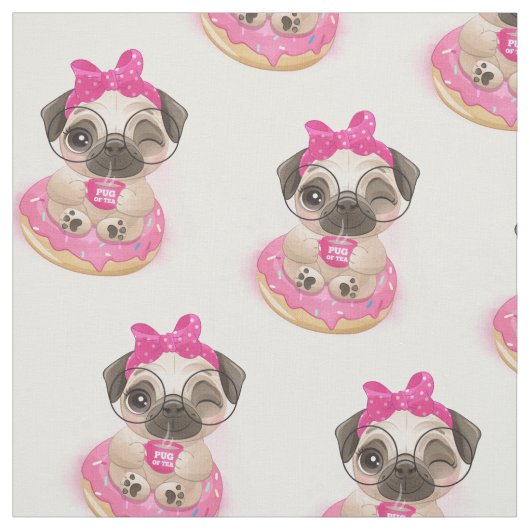 Donut Mops Stoff (Muster)