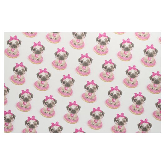 Donut Mops Stoff (Fat Quarter (45,7 x 55,9 cm))