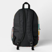 Donut-Muster Bedruckter Rucksack (Rückseite)