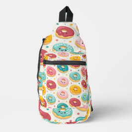 Donut-Muster Crossbody Bag