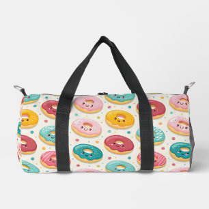 Donut-Muster Duffle Bag