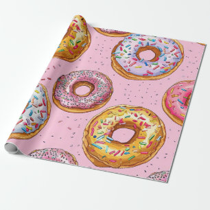 Donut-Muster Geschenkpapier