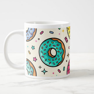 Donut-Muster Jumbo-Spezialtasse Jumbo-Tasse