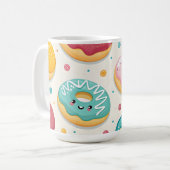 Donut-Muster Kaffeetasse (Vorderseite Links)
