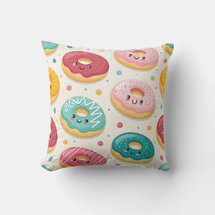 Donut-Muster Kissen