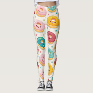Donut-Muster Leggings