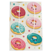 Donut-Muster Mittlere Geschenktüte (Rückseite)