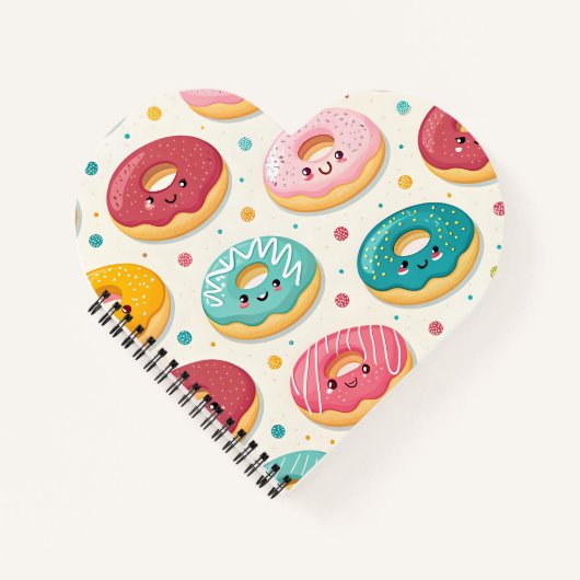 Donut-Muster Notizblock (Vorderseite)