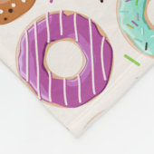 Donut-Muster-Plüschdecken Fleecedecke (Ecke)