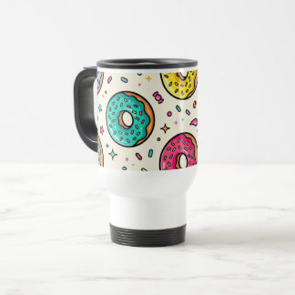 Donut-Muster-Reise-/Pendler-Tasse Reisebecher