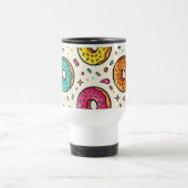Donut-Muster-Reise-/Pendler-Tasse Reisebecher (Mittel)
