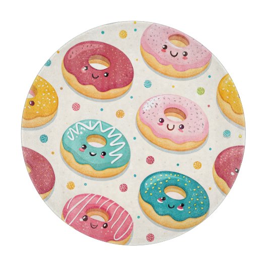 Donut-Muster Schneidebrett (Vorderseite)