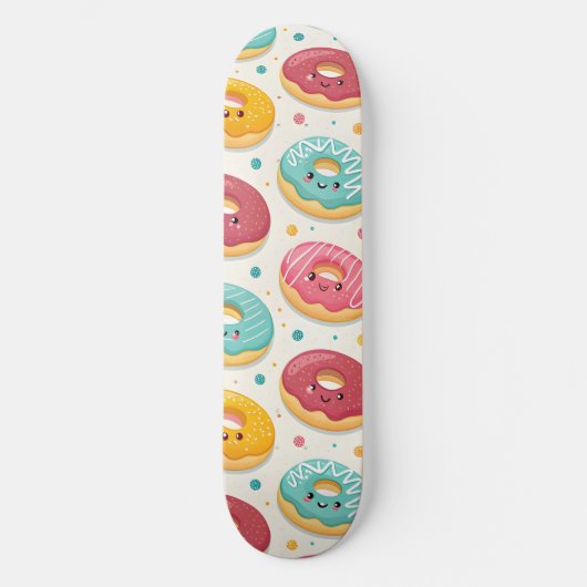 Donut-Muster Skateboard (Vorderseite)