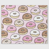 Donut nahtloses Muster Geschenkpapier (Flach)
