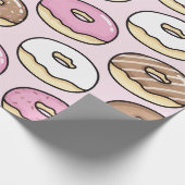 Donut nahtloses Muster Geschenkpapier (Ecke)