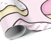 Donut nahtloses Muster Geschenkpapier (Rolleneckpunkt)