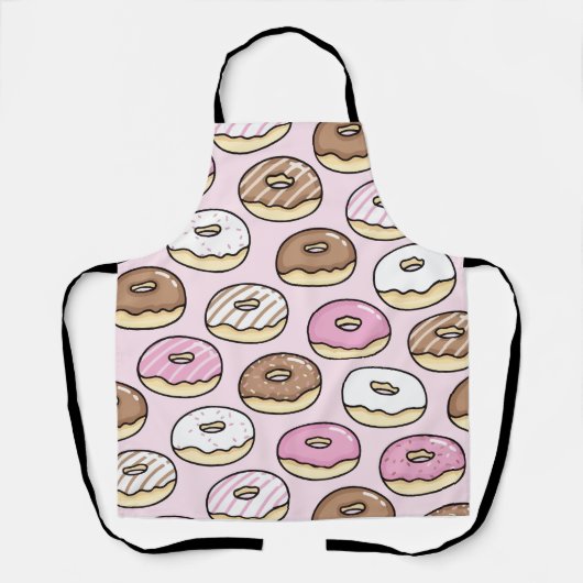 Donut nahtloses Muster Schürze (Vorderseite)