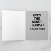 DONUT NUKLEAR WW3 BIRTHDAY CARD KARTE (Innenseite)