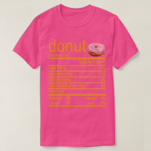 donut Nutrition Facts Label T-Shirt