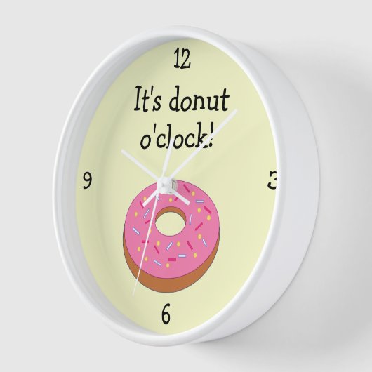 Donut O'Clock-Grafik Uhr (Winkel)