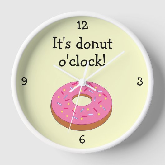 Donut O'Clock-Grafik Uhr (Vorderseite)