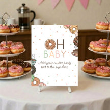 Donut Oh Baby Fügen Sie Ihren Text Hinzu Druckbare