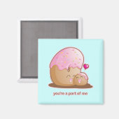 Donut Pair Magnet (Vorderseite/Rückseite)