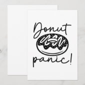 Donut Panic Dankeskarte (Vorne/Hinten)