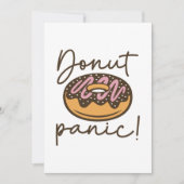 Donut Panic Dankeskarte (Vorderseite)
