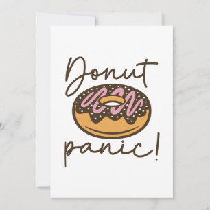 Donut Panic Dankeskarte