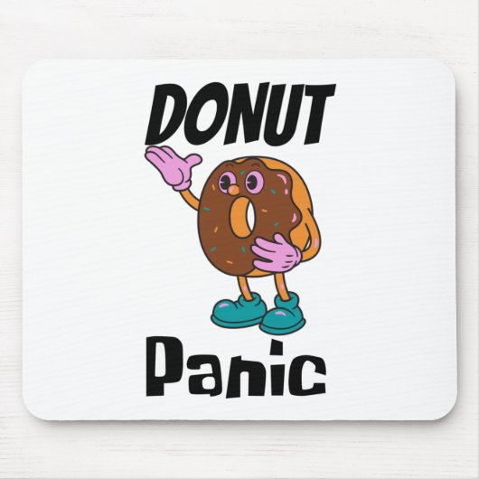 Donut panic donut Maus-Pad Mousepad (Vorne)