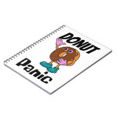 Donut Panic Funny Notizblock (Linke Seite)