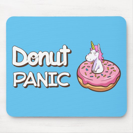 Donut Panic Unicorn Mousepad (Vorne)