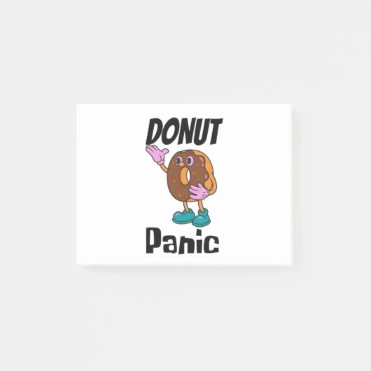 Donut Panik Donut Post-it-Notizen Post-it Klebezettel (Vorderseite)