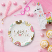 Donut Paper Tellers Pink Birthday Dusche Doughnut Pappteller (Party)