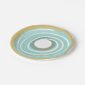 Donut Paper Tellers Pink Blue Green Doughnut Party Pappteller (Schrägansicht)