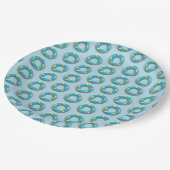 Donut-Papierplatte Pappteller (Schrägansicht)