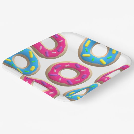 Donut Pappteller (Gewinkelt)